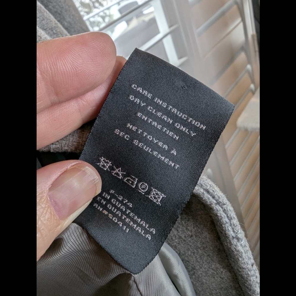 Vince Camuto Grey Wool Blend Double-Breasted Coat – Size Small - Picture 15 of 16